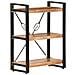 Libreria A 3 Ripiani 60x30x80 Cm In Legno Massello Di Acacia - Foto miniatura 5