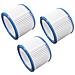 Set Da 3x Filtro A Pieghe Piatte Compatibile Con Stihl Se 60 E, Se 61, Se-62, Se 85 C, Se 90 Aspiratore Umido / secco - Cartuccia Filtrante - Foto miniatura 1