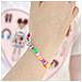 Gioiello Da Telefono Bracciale 25cm Scritta Love Collezione Lovely Multicolor - Foto miniatura 4