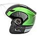 Casco Jet Moto Scooter Visiera Trasparente Ece 22-05 Certificato City Verde Xs - Foto miniatura 6