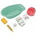 Set Vasca Per Bambole 40,5 X 23 X 13 Cm Verde Menta 7 Pezzi - Foto miniatura 1