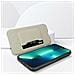 Custodia Iphone 13 Pro Max Vera Pelle Porta-carte Supporto Video Nera - Foto miniatura 5