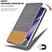 Custodia Compatibile Con Samsung Galaxy Note 20 Ultra In Grigio Chiaro Marrone - Coperchio Protettiva Con Chiusura Magnetica, Funzione Stand E Tasca Per Le Carte - Foto miniatura 6