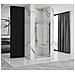 Porta Doccia Rea Molier Chrome 80 + Profilo - Foto miniatura 2