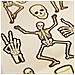 Tatuaggi - Scheletri Di Halloween - Foto miniatura 1