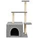 Albero Per Gatti Con Tiragraffi In Sisal Grigio Chiaro 110 Cm - Foto miniatura 3
