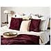 Cuscino Decorativo Pilea Finta Pelliccia 45 X 45 Cm Tinta Unita Bordeaux - Foto miniatura 1