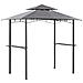 Gazebo Naro Metallo 240 Cm 148 Cm Grigio - Foto miniatura 5