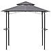 Gazebo Naro Metallo 240 Cm 148 Cm Grigio - Foto miniatura 9