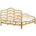 Letto Matrimoniale Rattan Color Legno Chiaro 180 X 200 Cm Domeyrot - Foto miniatura 3