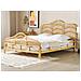 Letto Matrimoniale Rattan Color Legno Chiaro 180 X 200 Cm Domeyrot - Foto miniatura 1