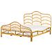 Letto Matrimoniale Rattan Color Legno Chiaro 180 X 200 Cm Domeyrot - Foto miniatura 6