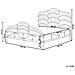 Letto Matrimoniale Rattan Color Legno Chiaro 180 X 200 Cm Domeyrot - Foto miniatura 7