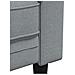 Divano Chesterfield A 3 Posti Grigio Chiaro In Tessuto - Foto miniatura 5