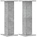Supporti Altoparlanti 2 Pz Grigio 30x30x80 Cm Legno Multistrato - Foto miniatura 2