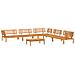 Set Divano Pallet Da Giardino 6 Pz In Legno Massello Di Acacia - Foto miniatura 2