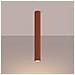 Lampada Da Soffitto Karbon 60 Rosso Ocra Sl. 1629 - Minimalista Lampada Da Soffitto Ocra Rossa 60x6.5x6.5 Cm - Foto miniatura 4