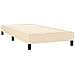 Letto a Molle con Materasso e LED Crema 80x200 cm in Tessuto - Foto miniatura 7