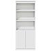 Credenza Bianca 70x35x180 cm in Legno Multistrato - Foto miniatura 3