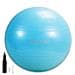 Palla fitness con pompa gonfiaggio (65cm) DRUMFIT Azzurro 07131 - Foto miniatura 1