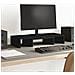 Supporto Monitor Regolabile Nero 60x24x10,5 In Truciolato - Foto miniatura 1