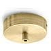Rosone Tondo In Metallo Alice Ottone Ip20 Per Lampade A Sospensione - Base Da Soffitto Moderna, Attacco Centrale, Facile Installazione - Foto miniatura 1