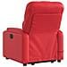 Poltrona Alzapersona Reclinabile Elettrica Rossa in Similpelle - Foto miniatura 5