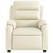 Poltrona Reclinabile Crema in Similpelle - Foto miniatura 6