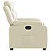 Poltrona Reclinabile Crema in Similpelle - Foto miniatura 7