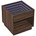 Tavolino da Salotto con LED Infinity Rovere Marrone 50x50x50 cm - Foto miniatura 3