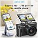 Microcamera Singola 4k Vlog Con Schermo Rotante - 75 Mp, Zoom 18x, Bianca Black - Foto miniatura 4