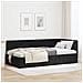 Cornice del letto ad angolo Nero 90 x 200 cm Velluto - Foto miniatura 2
