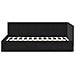 Cornice del letto ad angolo Nero 90 x 200 cm Velluto - Foto miniatura 5