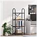 Libreria Rovere fumo 60 x 30 x 146 cm Legno multistrato - Foto miniatura 2