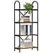 Libreria Rovere fumo 60 x 30 x 146 cm Legno multistrato - Foto miniatura 3