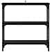 Tavolo consolle con lo scaffale Rovere nero 75 x 22.5 x 75 cm - Foto miniatura 5