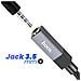Adattatore Audio Jack 3.5mm Femmina A Usb-a Maschio 15cm, Nero - Foto miniatura 4
