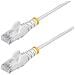 Cavo Ethernet CAT6 Bianco da 5m; Patch UTP con Plug RJ45 Antigroviglio e Rilievi di Trazione, Cavo Lan Slim in Rame Puro 28AWG, Sottoposto a test Fluke - Foto miniatura 1
