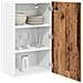 Armadio pensile Riga Legno Antico e Bianco 50 x 31 x 80 cm - Foto miniatura 3