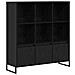 Armadio per Libri 2 pcs Rovere Nero 99,5 x 30 x 108,5 cm - Foto miniatura 1