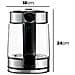 Bollitore Elettrico 1.7l 2000w Vetro Borosilicato Con Regolazione Della Temperatura - Foto miniatura 4