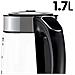 Bollitore Elettrico 1.7l 2000w Vetro Borosilicato Con Regolazione Della Temperatura - Foto miniatura 5