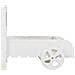 Supporto Carrello Portafiori In Legno Bianco 38x31,5x24h - Foto miniatura 2