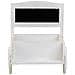 Supporto Carrello Portafiori In Legno Bianco 38x31,5x24h - Foto miniatura 3
