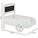 Supporto Carrello Portafiori In Legno Bianco 38x31,5x24h - Foto miniatura 4