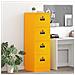 Armadio per File 2 pcs Giallo senape 44 x 50 x 106.5 cm - Foto miniatura 2