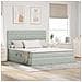 Letto con contenitore e materasso Grigio chiaro 160 x 200 cm - Foto miniatura 2