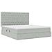 Letto con contenitore e materasso Grigio chiaro 160 x 200 cm - Foto miniatura 5