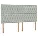 Letto con contenitore e materasso Grigio chiaro 160 x 200 cm - Foto miniatura 9
