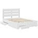 Struttura del letto Bianco 160 x 200 cm Legno multistrato - Foto miniatura 5